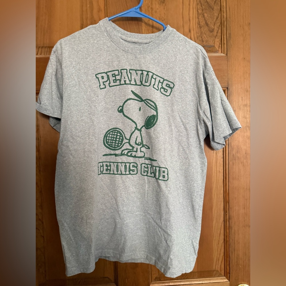peanuts tennis club tshirt